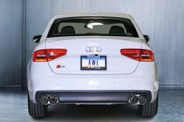 AWE Performance Cat-back Exhaust for the 2009-2012 B8 Audi Q5 3.2L — Chrome Silver
