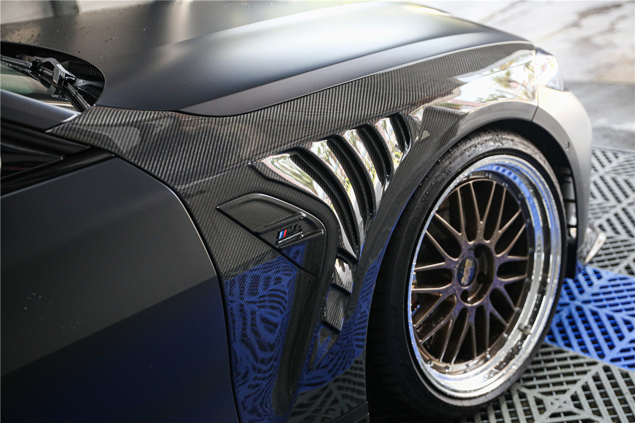 DarwinPRO 2021-UP BMW M3 G80 G81 M4 G82 G83 OD Style Dry Carbon Fiber Front Fender