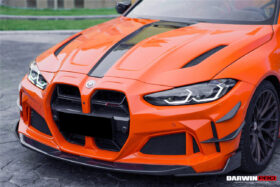DarwinPRO 2021-UP BMW M4 G82 G83 BKSSII Style Front Bumper and Front Fender and Side Skirts - image 6