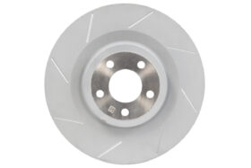 2024-2026 Ford Mustang Dark Horse/GT – Steeda Slotted Rear Rotor Set (2)