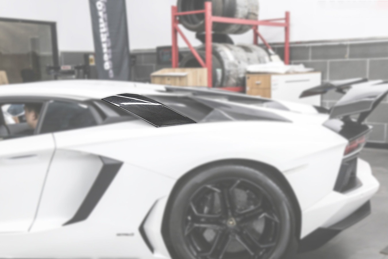 DarwinPRO 2011-2021 Lamborghini Aventador LP700 LP740 Coupe Carbon Fiber Rear Intake Panel ( Front )