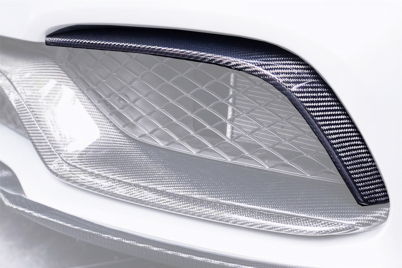 DarwinPRO 2015-2021 Mercedes Benz W205 C63 S AMG Carbon Fiber Front Canards