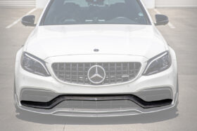 DarwinPRO 2015-2023 Mercedes Benz W205 C63 S AMG Carbon Fiber Front Bumper Trim Set (4pcs) - image 1
