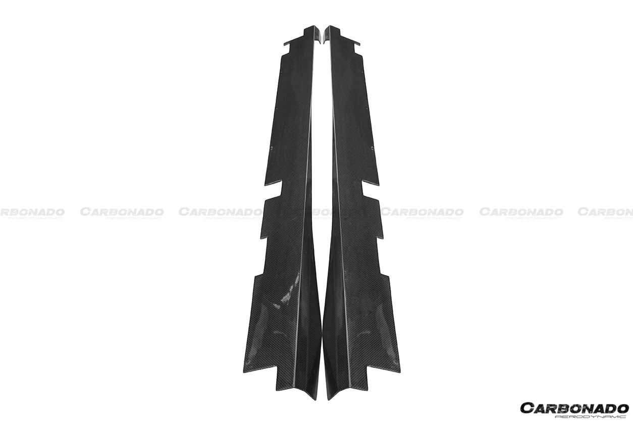 DarwinPRO 2015-2019 Lamborghini Huracan LP610 LP580 DC Style Carbon Fiber Side Skirts Under Board