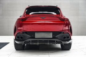 DarwinPRO 2021-2024 Aston Martin DBX 707 Style Dry Carbon Fiber Rear Bumper w & Exhaust tips - image 1