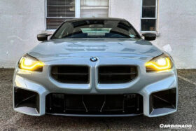 DarwinPRO 2021-UP BMW M2 G87 OD-MP Style Dry Carbon Fiber Front Bumper Air Inlet Trim - image 3