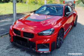 DarwinPRO 2021-UP BMW M2 G87 OD-MP Style Dry Carbon Fiber Front Bumper Air Inlet Trim - image 7