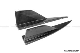 DarwinPRO 2021-UP BMW M2 G87 OD Style Dry Carbon Fiber Rear Bumper Splitter Winglets - image 9