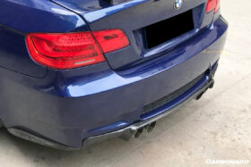 DarwinPRO 2008-2012 BMW M3 E92 E93 VA Style Carbon Fiber Rear Lip - image 2