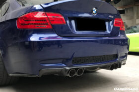 DarwinPRO 2008-2012 BMW M3 E92 E93 VA Style Carbon Fiber Rear Lip - image 4