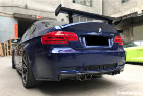 DarwinPRO 2008-2012 BMW M3 E92 E93 VA Style Carbon Fiber Rear Lip - image 5