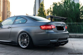 DarwinPRO 2008-2012 BMW M3 E92 E93 VA Style Carbon Fiber Rear Diffuser with Lip - image 5