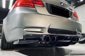 DarwinPRO 2008-2012 BMW M3 E92 E93 VA Style Carbon Fiber Rear Diffuser with Lip - image 7