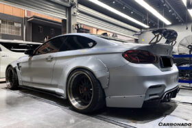 DarwinPRO 2014-2020 BMW M3 F80 & M4 F82 SM Style Carbon Fiber Rear Lip - image 6