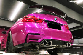 DarwinPRO 2014-2020 BMW M3 F80 & M4 F82 SM Style Carbon Fiber Rear Caps - image 3