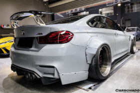 DarwinPRO 2014-2020 BMW M3 F80 & M4 F82 SM Style Carbon Fiber Rear Lip - image 7