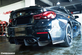 DarwinPRO 2014-2020 BMW M3 F80 & M4 F82 SM Style Carbon Fiber Rear Caps - image 4