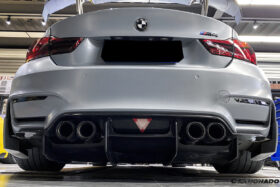 DarwinPRO 2014-2020 BMW M3 F80 & M4 F82 SM Style Carbon Fiber Rear Lip - image 8