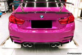 DarwinPRO 2014-2020 BMW M3 F80 & M4 F82 SM Style Carbon Fiber Rear Lip - image 2