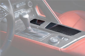 DarwinPRO 2013-2019 Corvette C7 Z06 Grandsport Dry Carbon Fiber Interior Cup Holder Cover Panel Trim - image 1