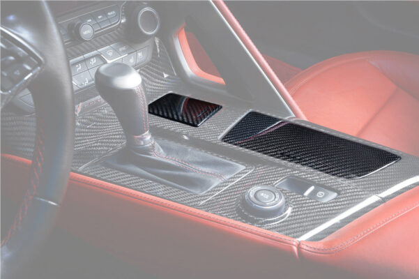 DarwinPRO 2013-2019 Corvette C7 Z06 Grandsport Dry Carbon Fiber Interior Cup Holder Cover Panel Trim