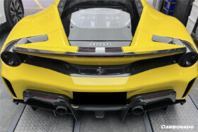 DarwinPRO 2018-2022 Ferrari 488 PISTA NV Style Carbon Fiber Trunk Spoiler Wing - image 2