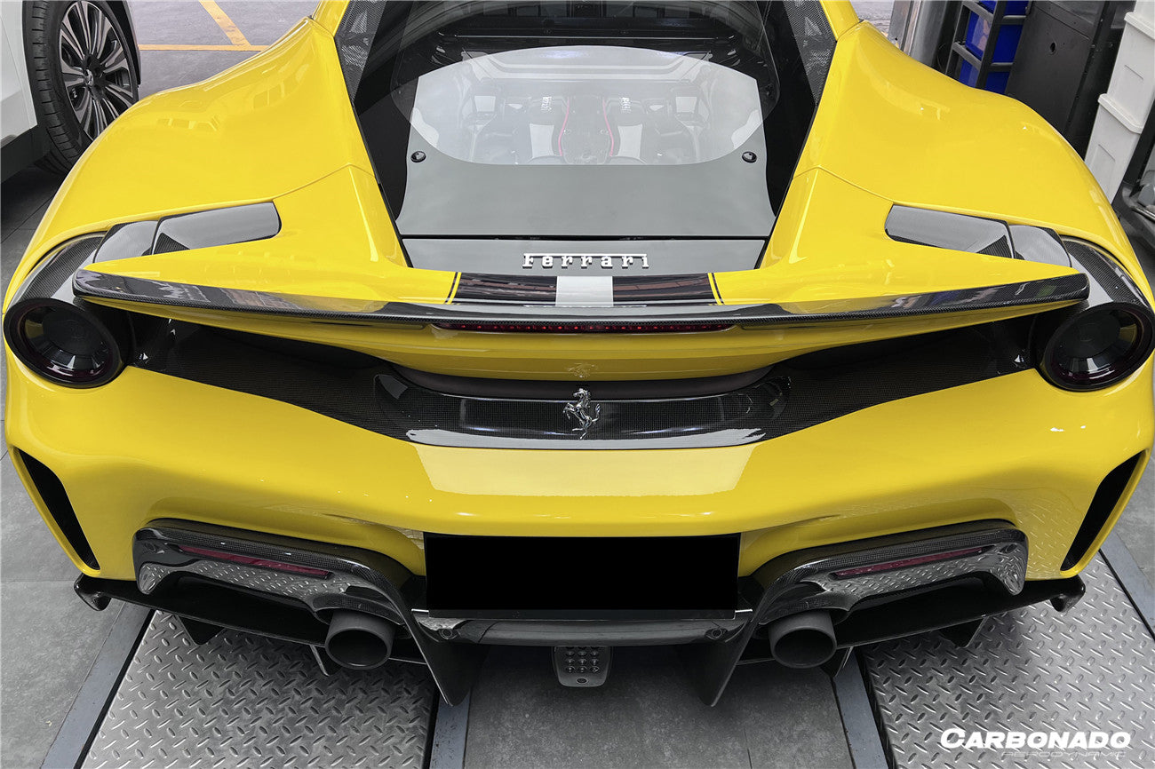 DarwinPro Aerodynamics DarwinPRO 488 PISTA NV Style Carbon Fiber Trunk Spoiler Wing for Ferrari 488 - Image 2