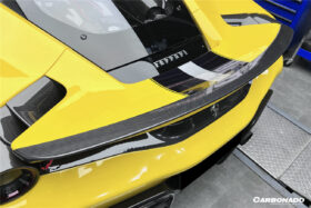 DarwinPRO 2018-2022 Ferrari 488 PISTA NV Style Carbon Fiber Trunk Spoiler Wing - image 3