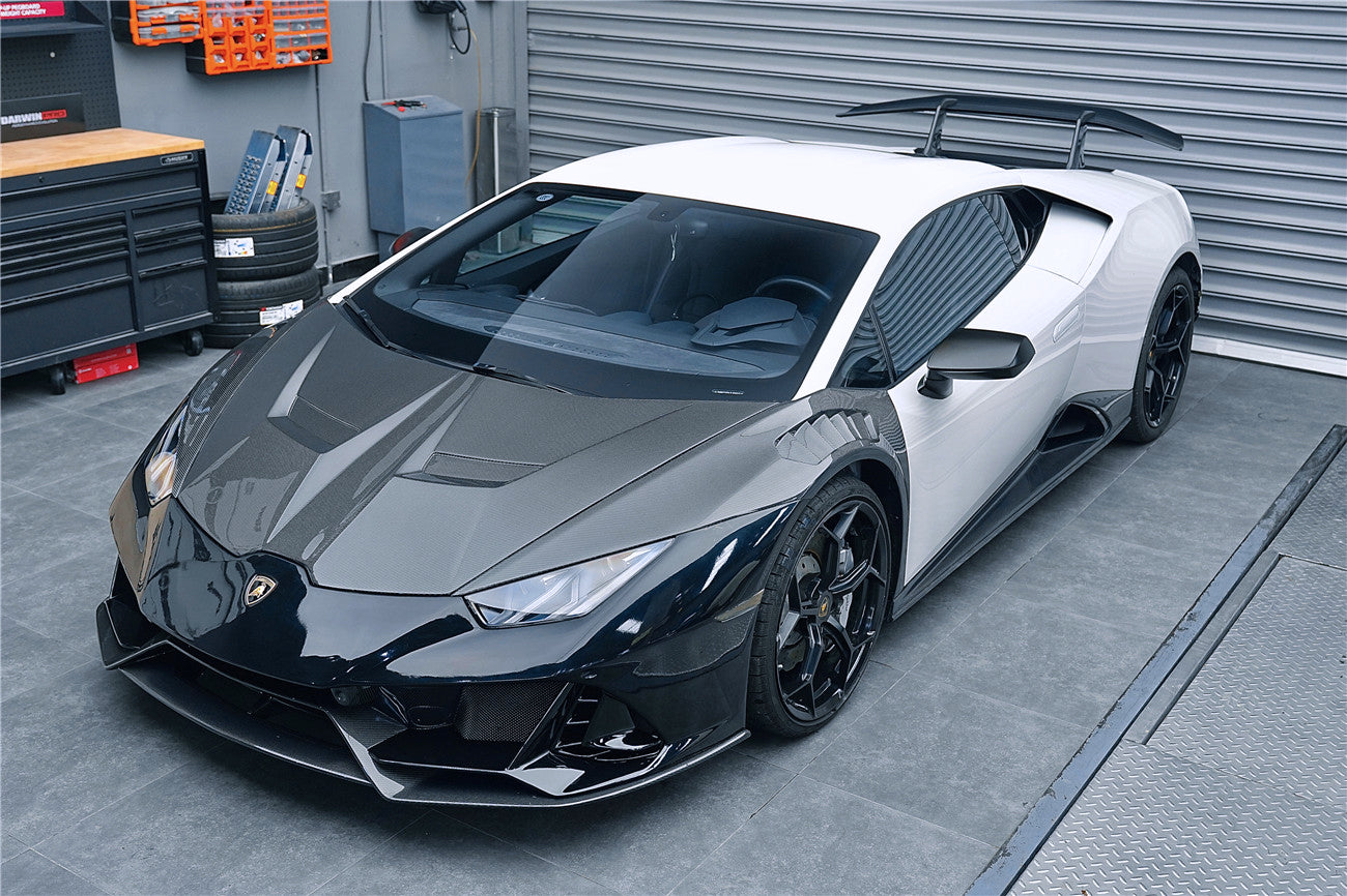 DarwinPRO 2015-2025 Lamborghini Huracan LP610 & LP580 & EVO & Tecnica VRS Style Carbon Fiber Hood