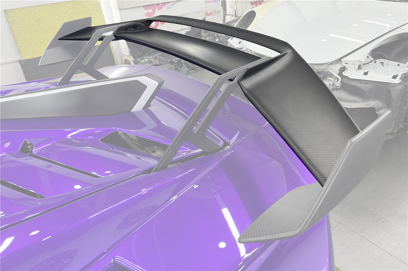 DarwinPRO 2021-2024 Lamborghini Huracan STO Dry Carbon Fiber Trunk Spoiler Wing Plate