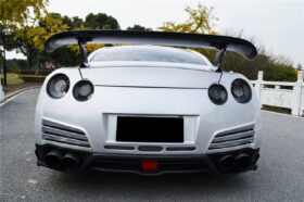 DarwinPRO 2012-2016 Nissan GTR R35 DBA VA Style Rear Diffuser with LED Light - image 1