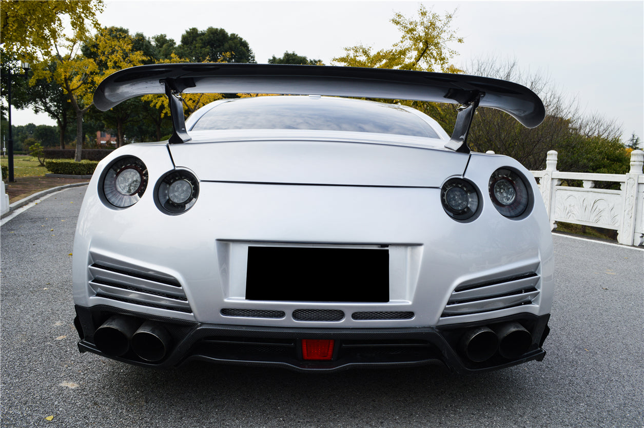 DarwinPRO 2012-2016 Nissan GTR R35 DBA VA Style Rear Diffuser with LED Light