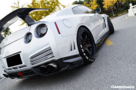 DarwinPRO 2012-2016 Nissan GTR R35 DBA VA Style Rear Diffuser with LED Light - image 6