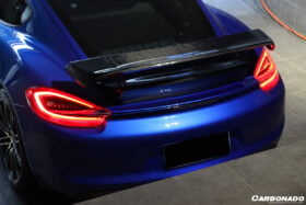 DarwinPRO 2012-2016 Porsche 981 Cayman TA Style Style Carbon Fiber Trunk Spoiler Wing - image 3