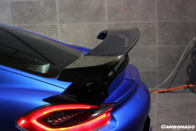 DarwinPRO 2012-2016 Porsche 981 Cayman TA Style Style Carbon Fiber Trunk Spoiler Wing - image 4