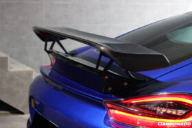 DarwinPRO 2012-2016 Porsche 981 Cayman TA Style Style Carbon Fiber Trunk Spoiler Wing - image 5