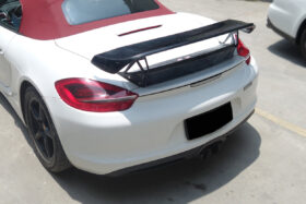DarwinPRO 2012-2016 Porsche 981 Boxster TA Style Carbon Fiber Trunk Spoiler Wing - image 1