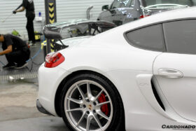 DarwinPRO 2012-2016 Porsche 981 Cayman TA Style Style Carbon Fiber Trunk Spoiler Wing - image 6