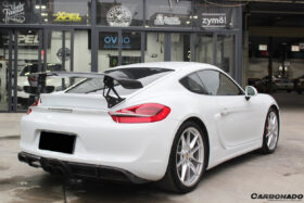 DarwinPRO 2012-2016 Porsche 981 Cayman TA Style Style Carbon Fiber Trunk Spoiler Wing - image 7