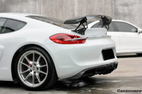 DarwinPRO 2012-2016 Porsche 981 Cayman TA Style Style Carbon Fiber Trunk Spoiler Wing - image 10