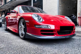 DarwinPRO 2005-2008 Porsche 911 997.1 Carrera | S | 4S Carbon Fiber Front Lip - Carbonado (TA) - image 1