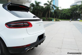 DarwinPRO 2014-2019 Porshe Macan BS Style Carbon Fiber Rear Decklid Spoiler - image 5