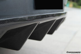DarwinPRO 2014-2019 Porsche Macan BS Style Carbon Fiber Rear Diffuser - image 8
