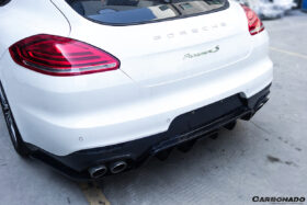 DarwinPRO 2013-2016 Porsche Panamera 970.2 BS-Sport Style Carbon Fiber Rear Diffuser - image 7