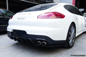 DarwinPRO 2013-2016 Porsche Panamera 970.2 BS-Sport Style Carbon Fiber Rear Diffuser - image 8