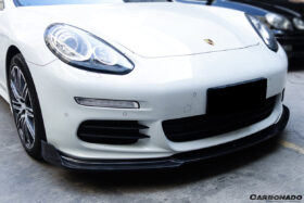 DarwinPRO 2013-2016 Porsche Panamera 970.2 BS-Sport Style Carbon Fiber Front Lip - image 2