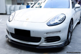 DarwinPRO 2013-2016 Porsche Panamera 970.2 BS-Sport Style Carbon Fiber Front Lip - image 4