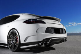DarwinPRO 2013-2016 Porsche Panamera 970.2 FD Style Carbon Fiber Trunk Spoiler Wing - image 3