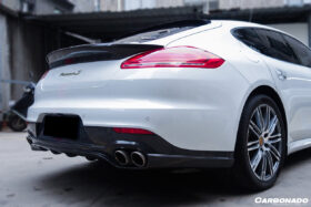 DarwinPRO 2013-2016 Porsche Panamera 970.2 GMT Style Carbon Fiber Rear Diffuser - image 4