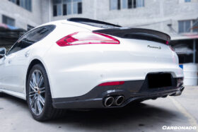 DarwinPRO 2013-2016 Porsche Panamera 970.2 TAS Style Carbon Fiber Roof Spoiler - image 2